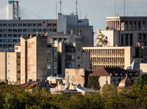 Vedere spre Palatul CFR - Strada Eforie