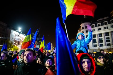 Protest Pro Europa - Piața Universității