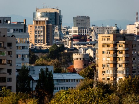 Vedere spre centru - Șoseaua Olteniței