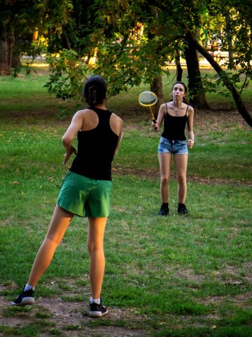 Badminton in Cișmigiu