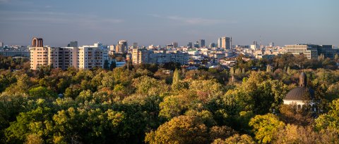 Vedere către centru - Șoseaua Olteniței