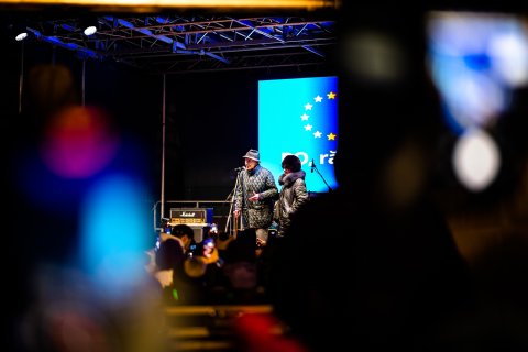 Protest Pro Europa - Piața Universității
