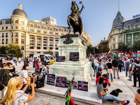 Protest - Piața Universității