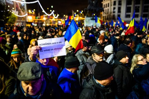 Protest Pro Europa - Piața Universității