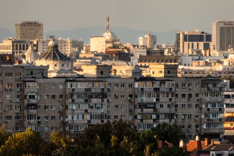 Vedere spre Calea Victoriei - Șoseaua Olteniței