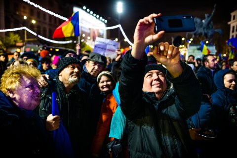 Protest Pro Europa - Piața Universității
