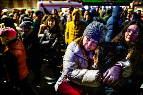 Protest Pro Europa - Piața Universității